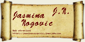 Jasmina Nogović vizit kartica